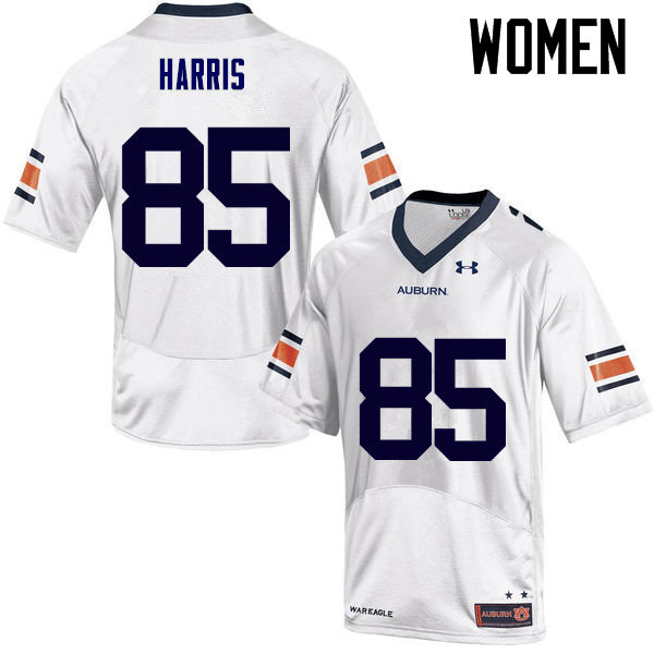 Auburn Tigers Women's Jalen Harris #85 White Under Armour Stitched College NCAA Authentic Football Jersey NTO0574MI